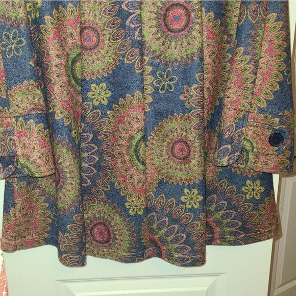 Pure Essence Floral Knit Boho Jacket - Picture 10 of 11